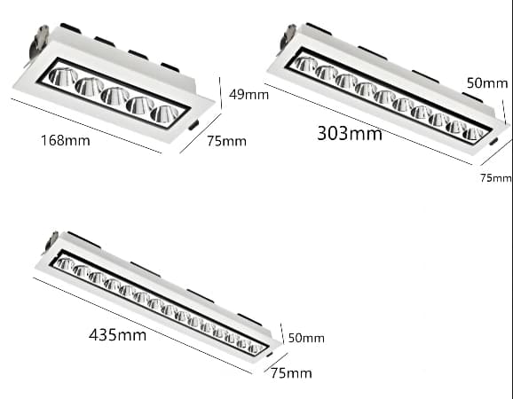 Recessed Linear Spot Lights - 4