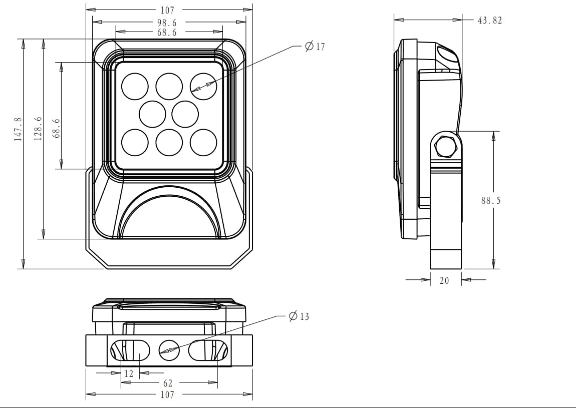 Small King Kong LED Flood Lights - 6