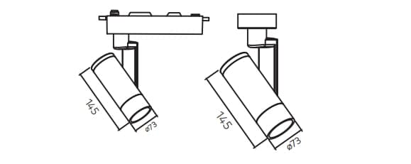Global Series Track Light - 6