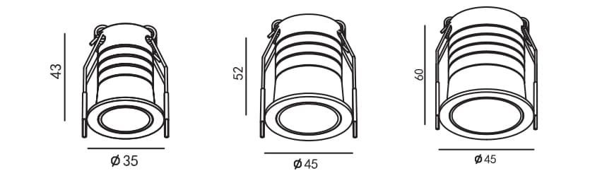 Phantom Series Mini Spot Lights - 5