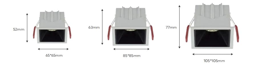 Virage Series Receseed Spot Lights - 4