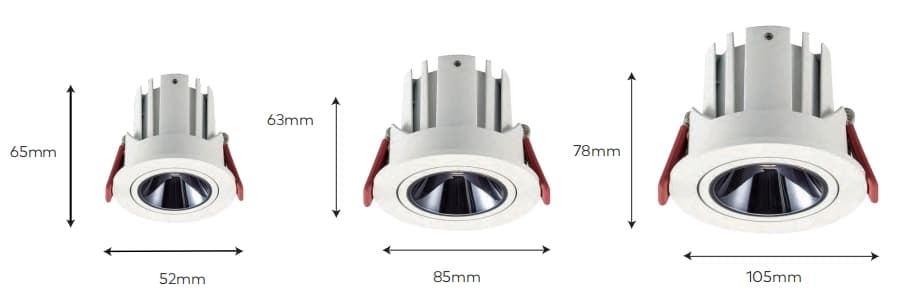 Virage Series Receseed Spot Lights - 3