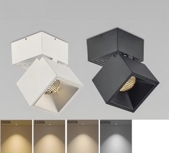 Artemis Series Square Ceiling Mounted Spot Lights - 4