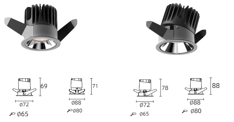Dawn Series Hotel Spot Lights - 4