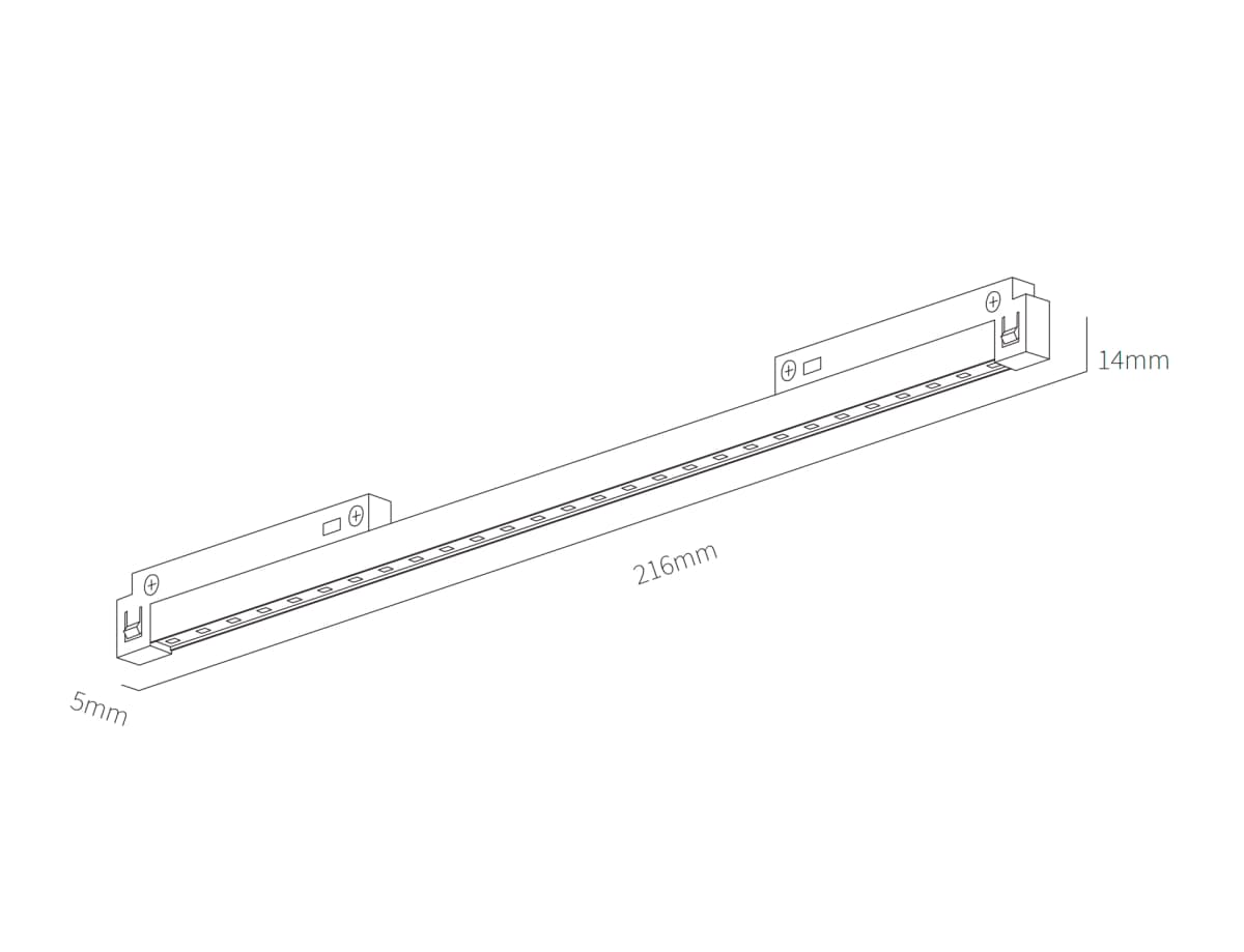 Wide Ultra Narrow Grille Magnetic Track Lights - 3